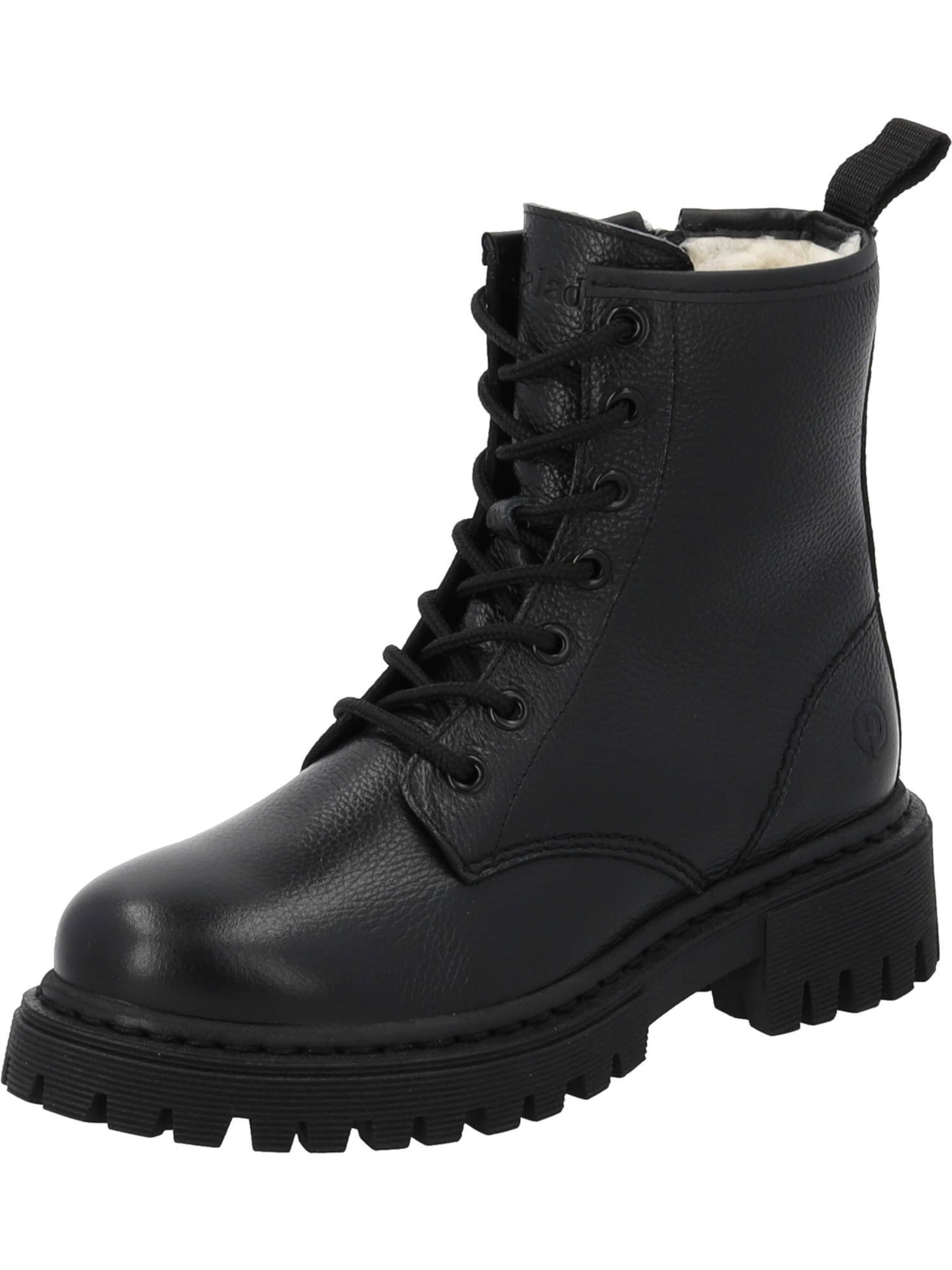 Palado Bottines à lacets 'Hanuma' en noir, Vue avec produit