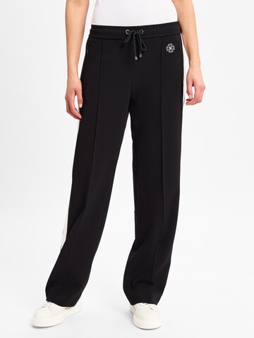 MAC Loosefit Pantalon 'Chiara' in Zwart: voorkant