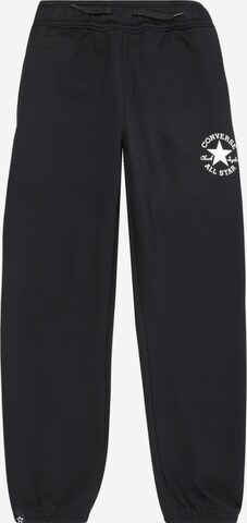 Effilé Pantalon CONVERSE en noir : devant