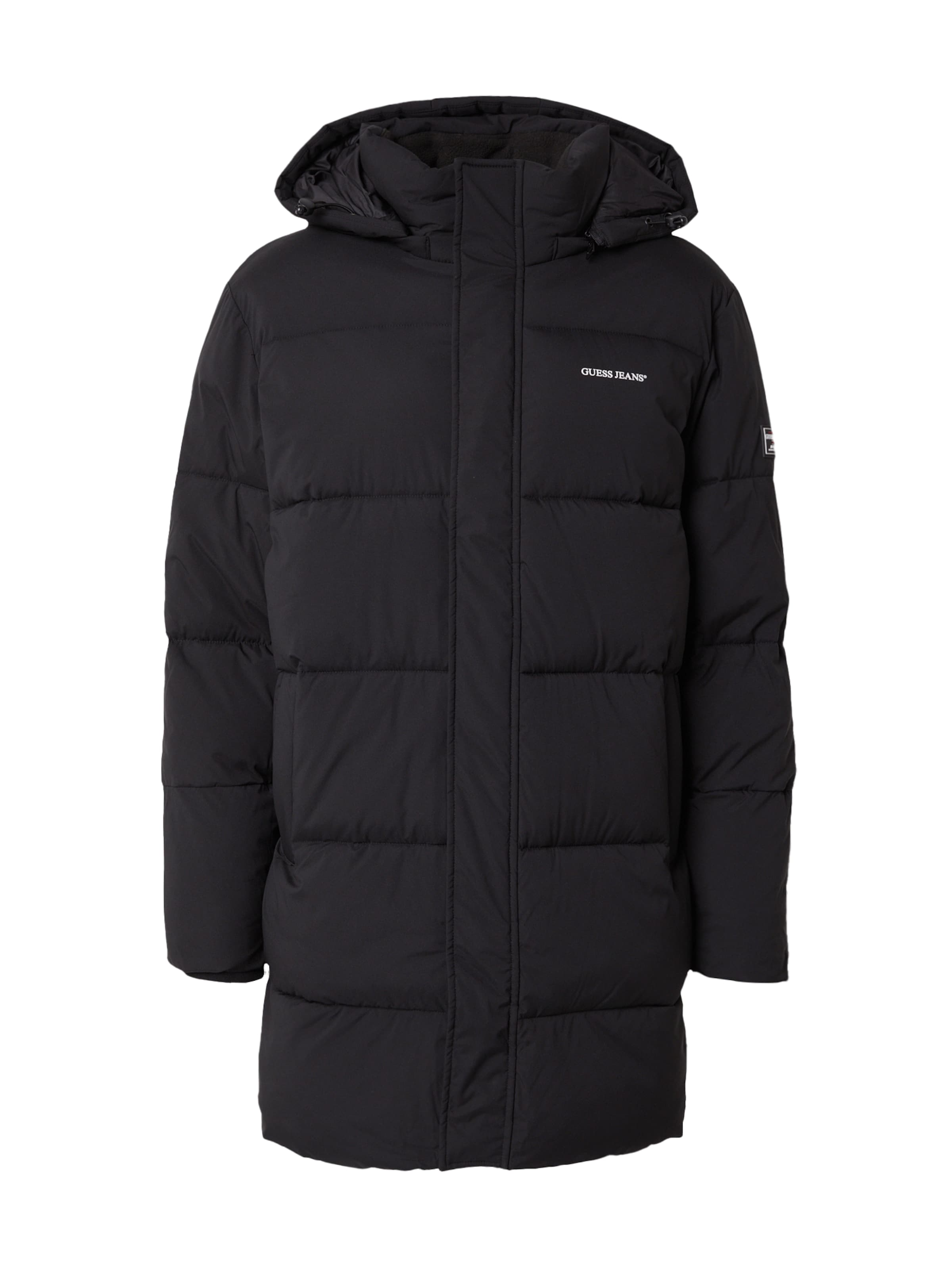 juoda GUESS JEANS Žieminė striukė: priekis