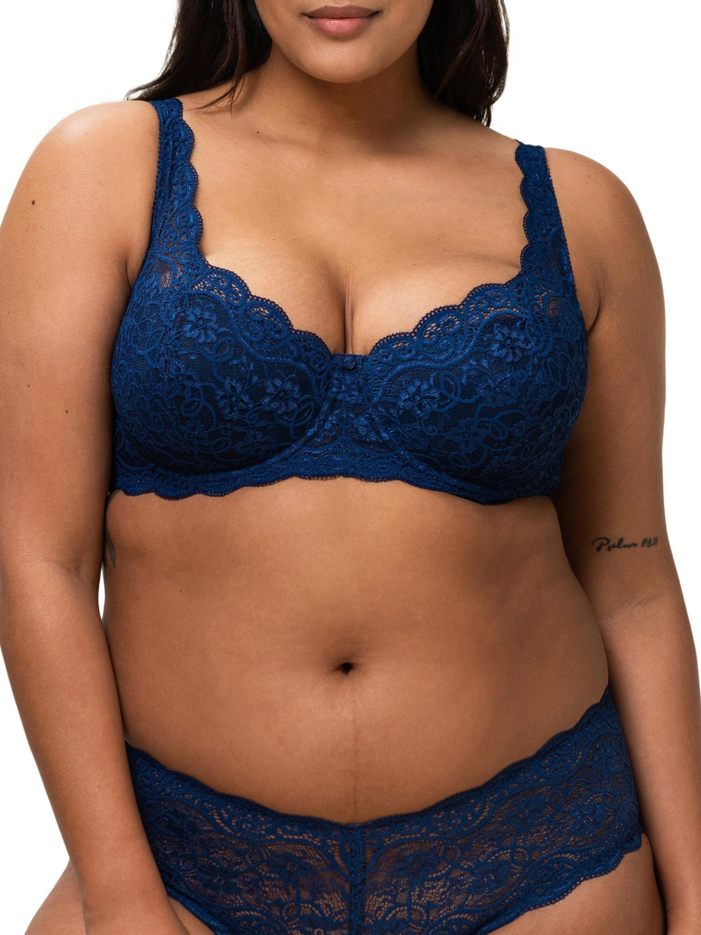 TRIUMPH Triangle Bra ' Amourette 300 ' in Blue: front