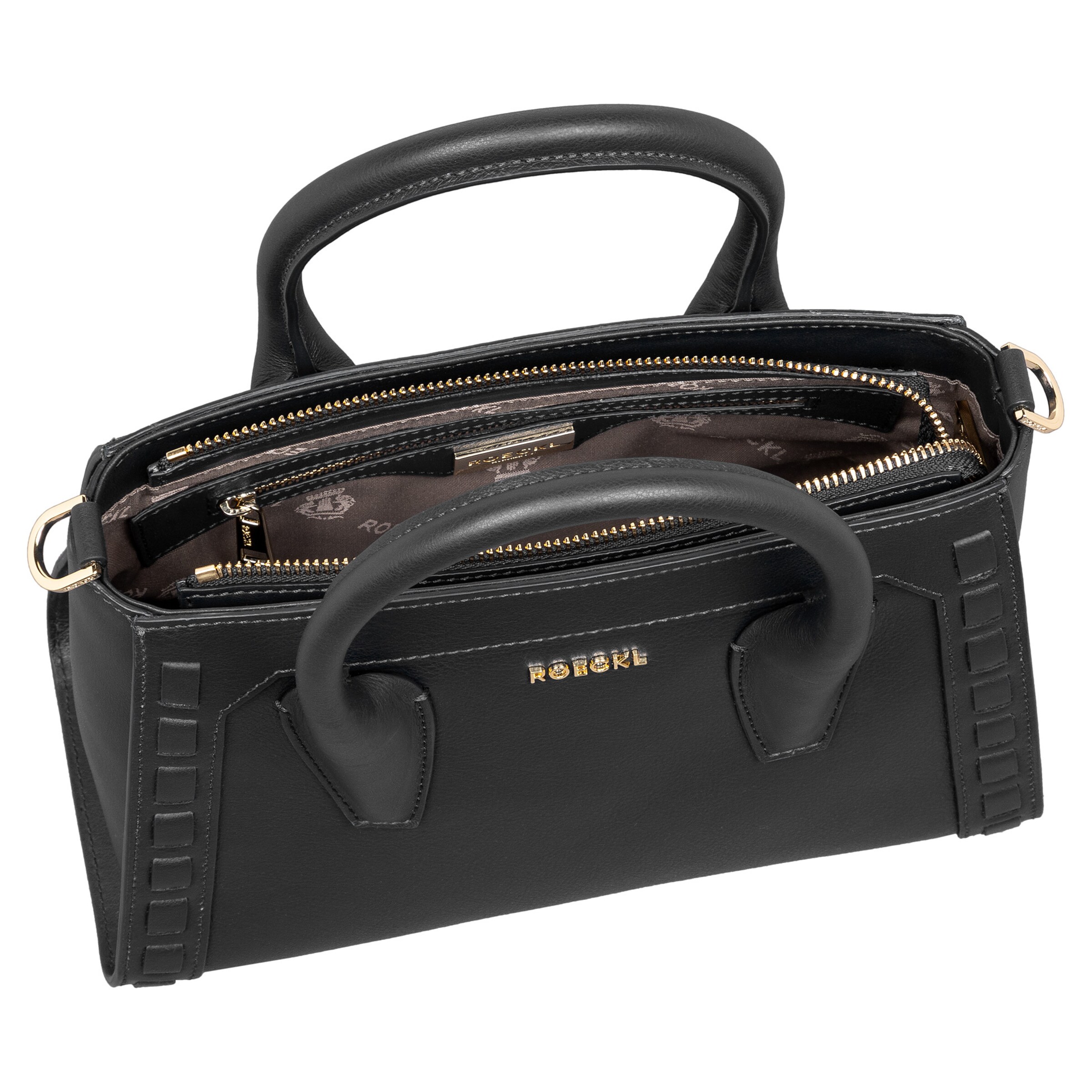 Borsa a mano 'MATHILDE HANDTASCHE CRAFTED SMALL' di Roeckl in nero