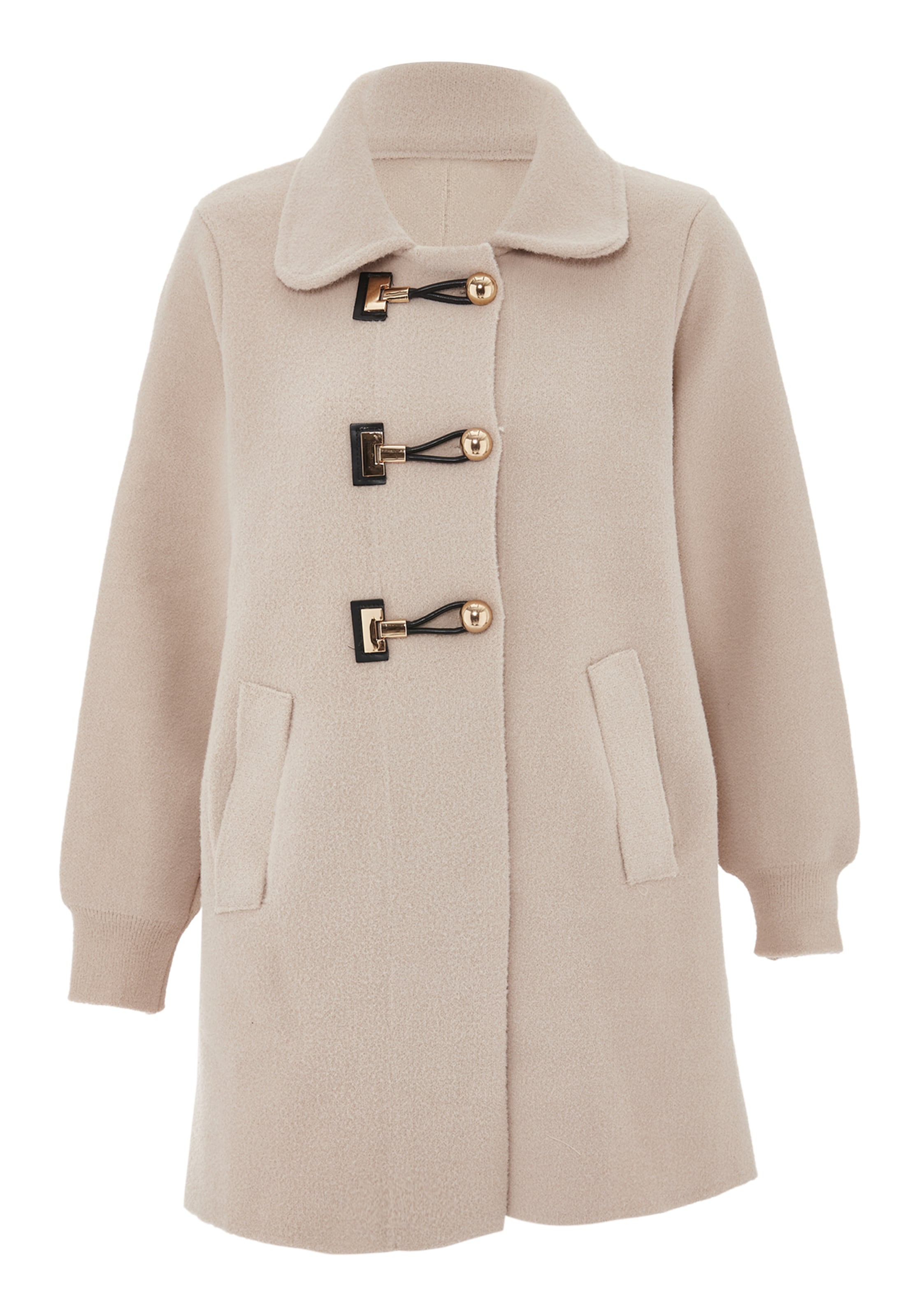 CHANI - Sobretudo meia-estação em bege: frente