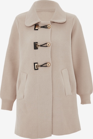 CHANI Between-Seasons Coat in Beige: front