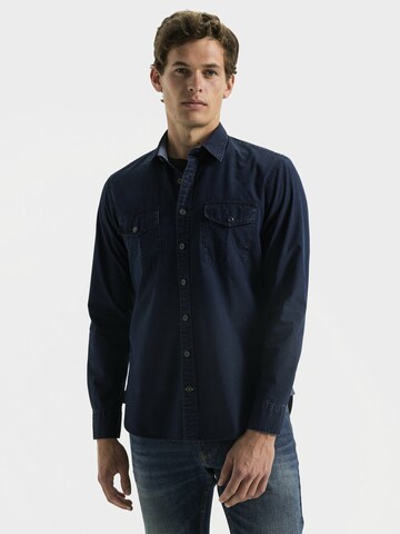 CAMEL ACTIVE Regular fit Button Up Shirt in Blue: front