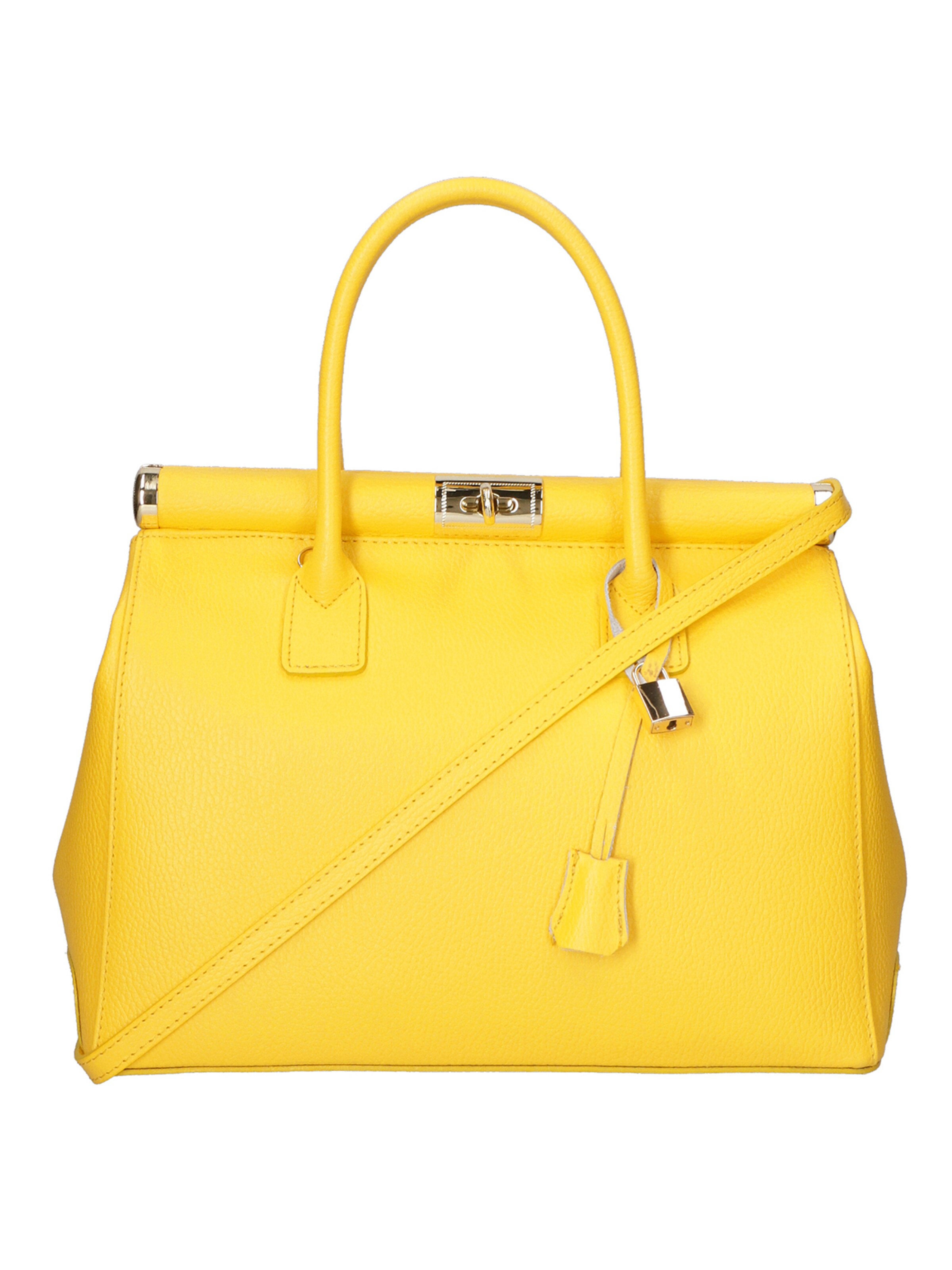 Borsa a mano di Gave Lux in giallo: frontale