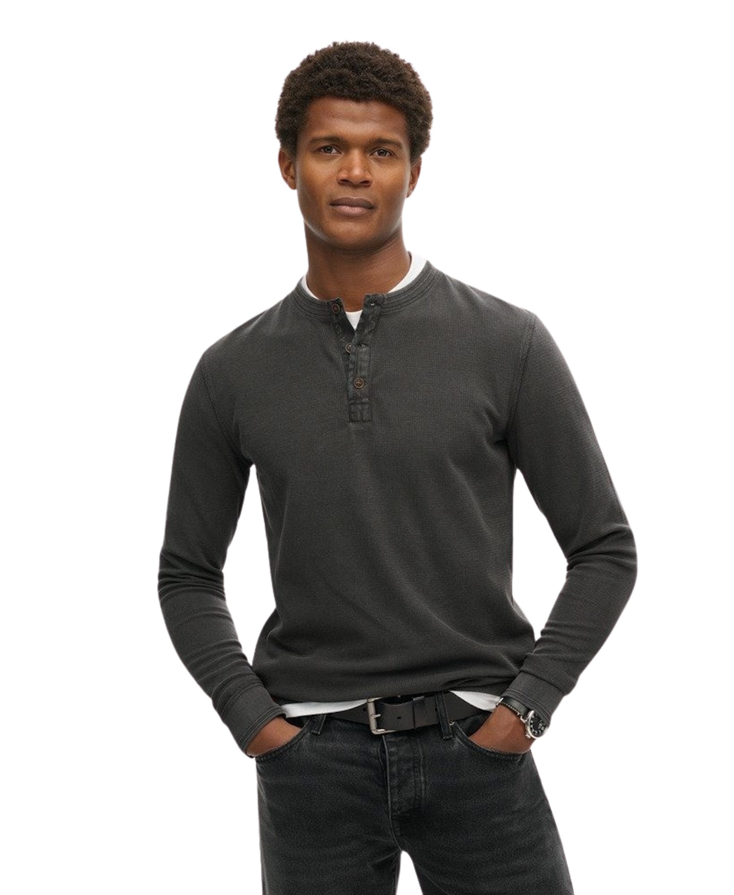 Superdry Shirt in Zwart: voorkant