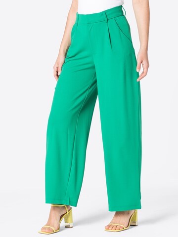 Wide leg Pantaloni con pieghe 'Elsa' di JDY in verde: frontale