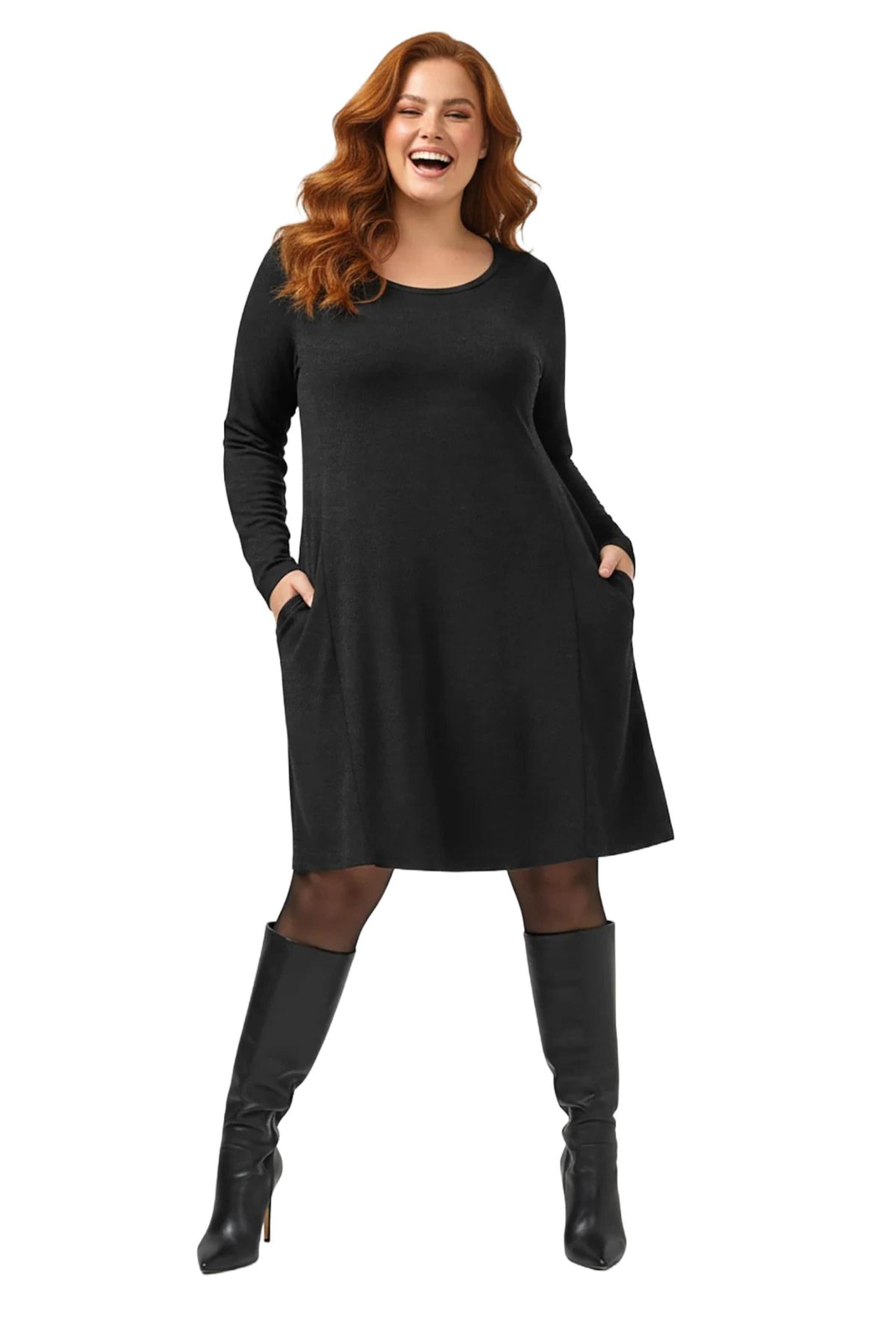 Shape Of You Dress in Black: front