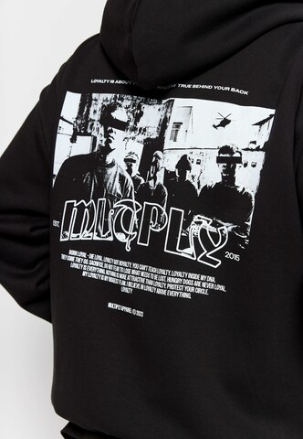 Multiply Apparel - Sudadera con cremallera 'Stay True' en negro