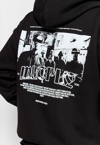 Multiply Apparel - Sudadera con cremallera 'Stay True' en negro