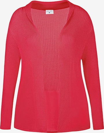 ze-ze Gebreid vest 'Florian 723' in Roze: voorkant