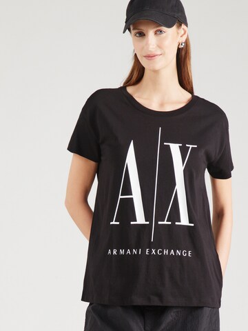 ARMANI EXCHANGE Shirts i sort: forside