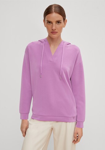Sweat-shirt COMMA en violet : devant