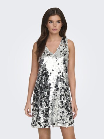 JDY Cocktail Dress 'CLAIRE' in Silver