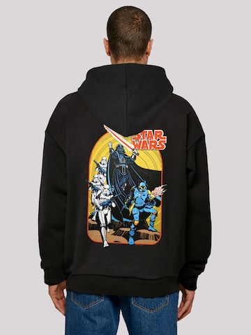 F4NT4STIC Sweatshirt 'Star Wars Vintage Comic Scene' in Zwart: voorkant
