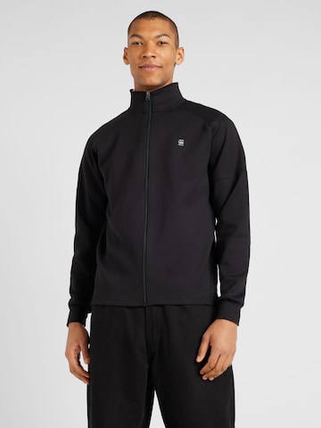 Veste de survêtement G-Star RAW en noir : devant