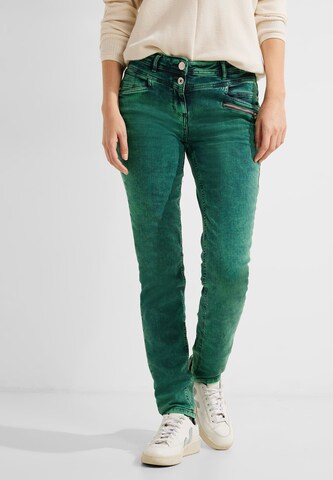 CECIL Slimfit Jeans in Grün: predná strana