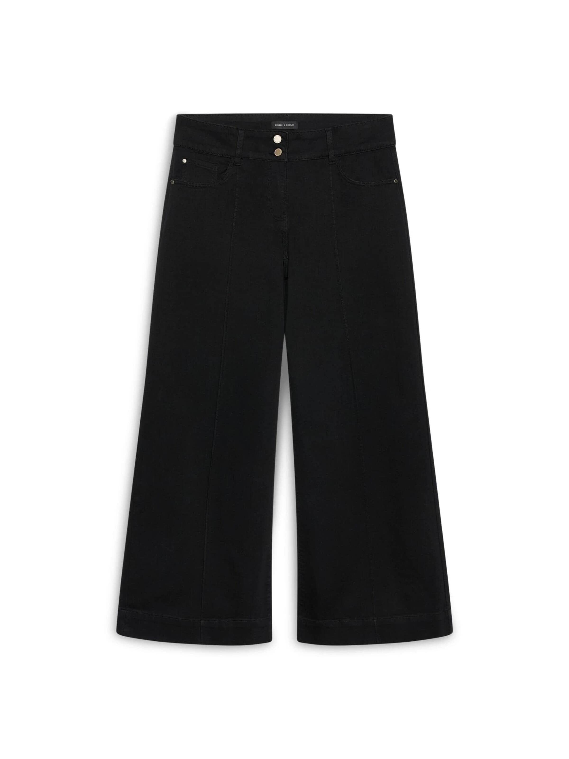 Fiorella Rubino Flared Jeans in Black: front