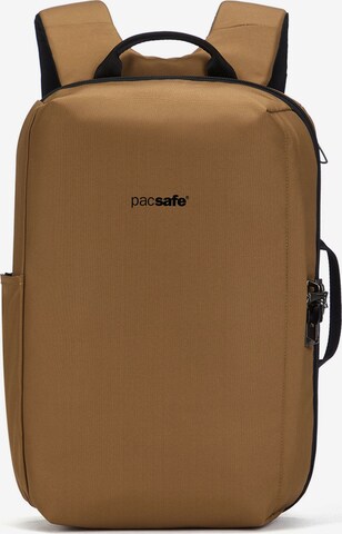 Pacsafe Backpack in Brown: front