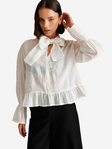 Camicia da donna 'Blusen' di MixRay in bianco