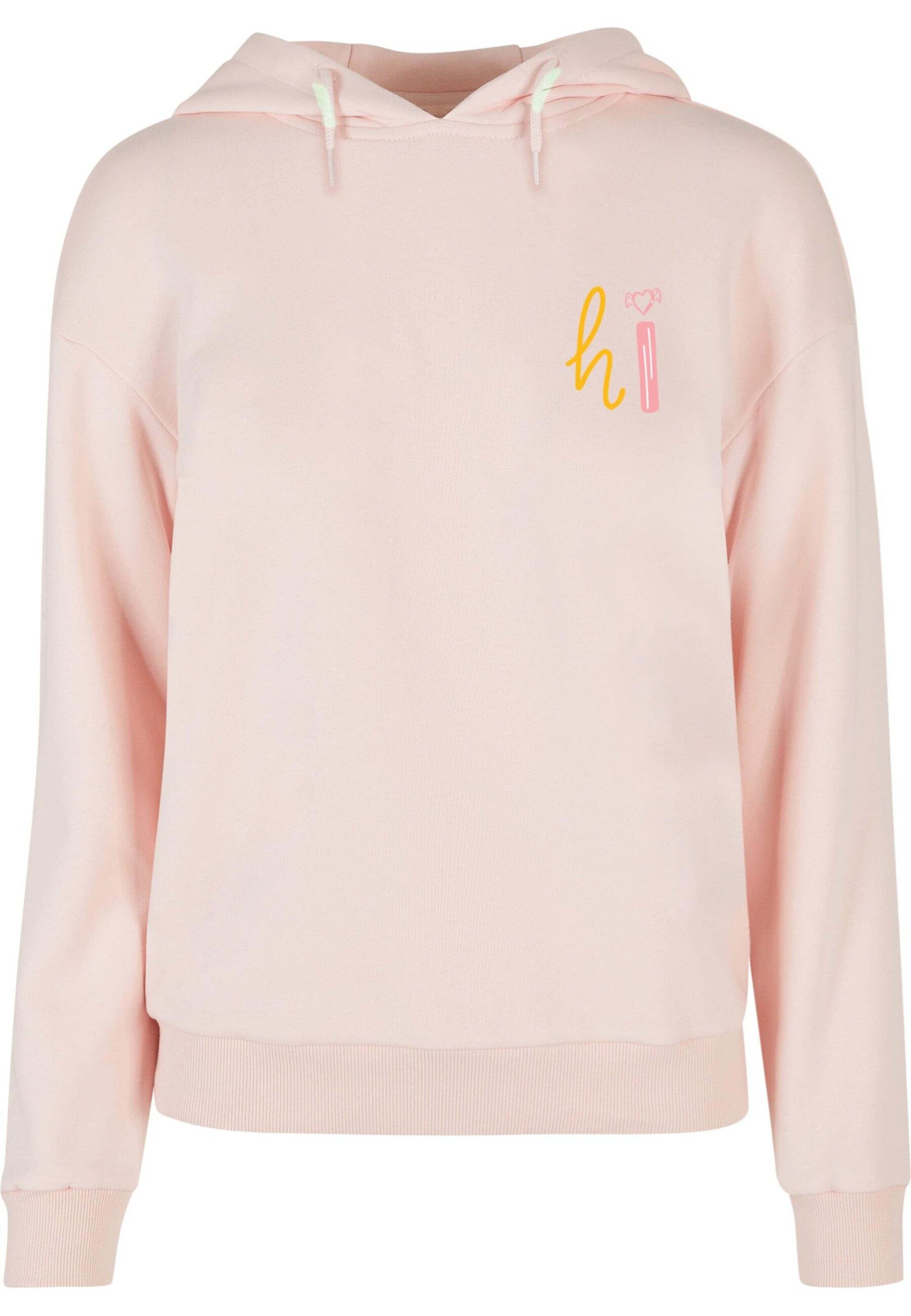 Merchcode Sweatshirt 'Hi Everyday' in Pink: Vorderseite