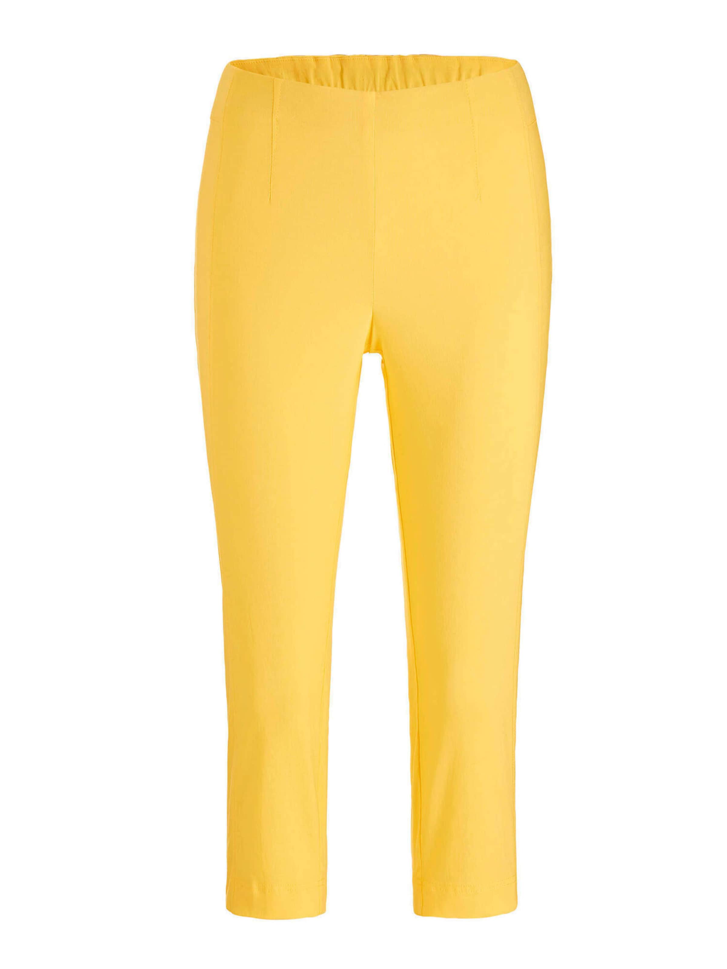 Goldner Slimfit Hose 'Louisa' in Gelb: Vorderseite