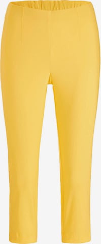 Coupe slim Pantalon 'Louisa' Goldner en jaune : devant