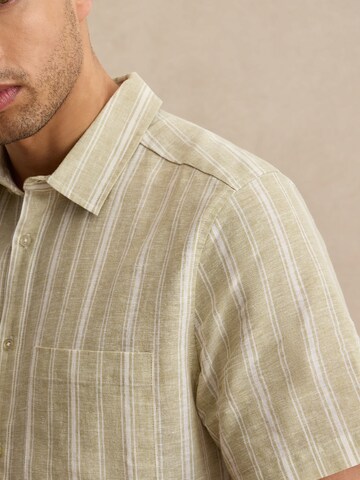 DAN FOX APPAREL Regular fit Button Up Shirt 'Ole' in Beige