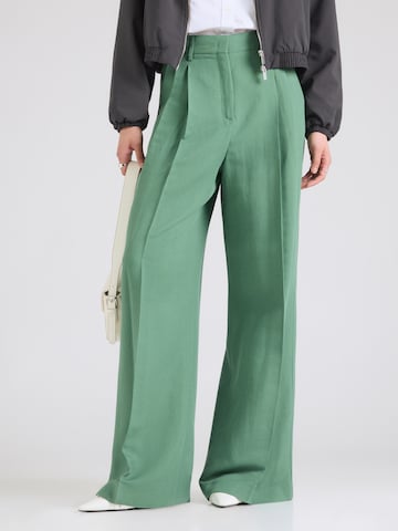Wide leg Pantaloni con pieghe 'VELIERO' di Weekend Max Mara in verde: frontale