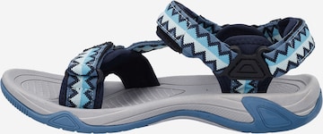 CMP Hiking Sandals in Blue: front
