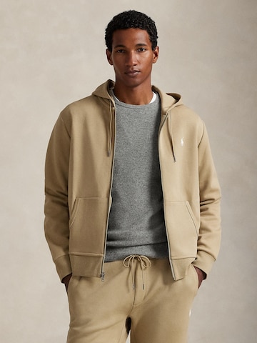 Giacca di felpa di Polo Ralph Lauren in beige: frontale