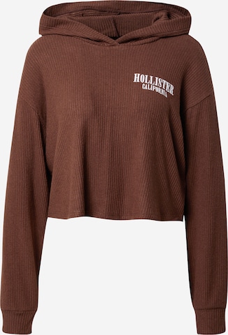 HOLLISTER Sweatshirt in Braun: predná strana