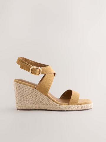 Next Сандали с каишка 'Forever Comfort' в жълто