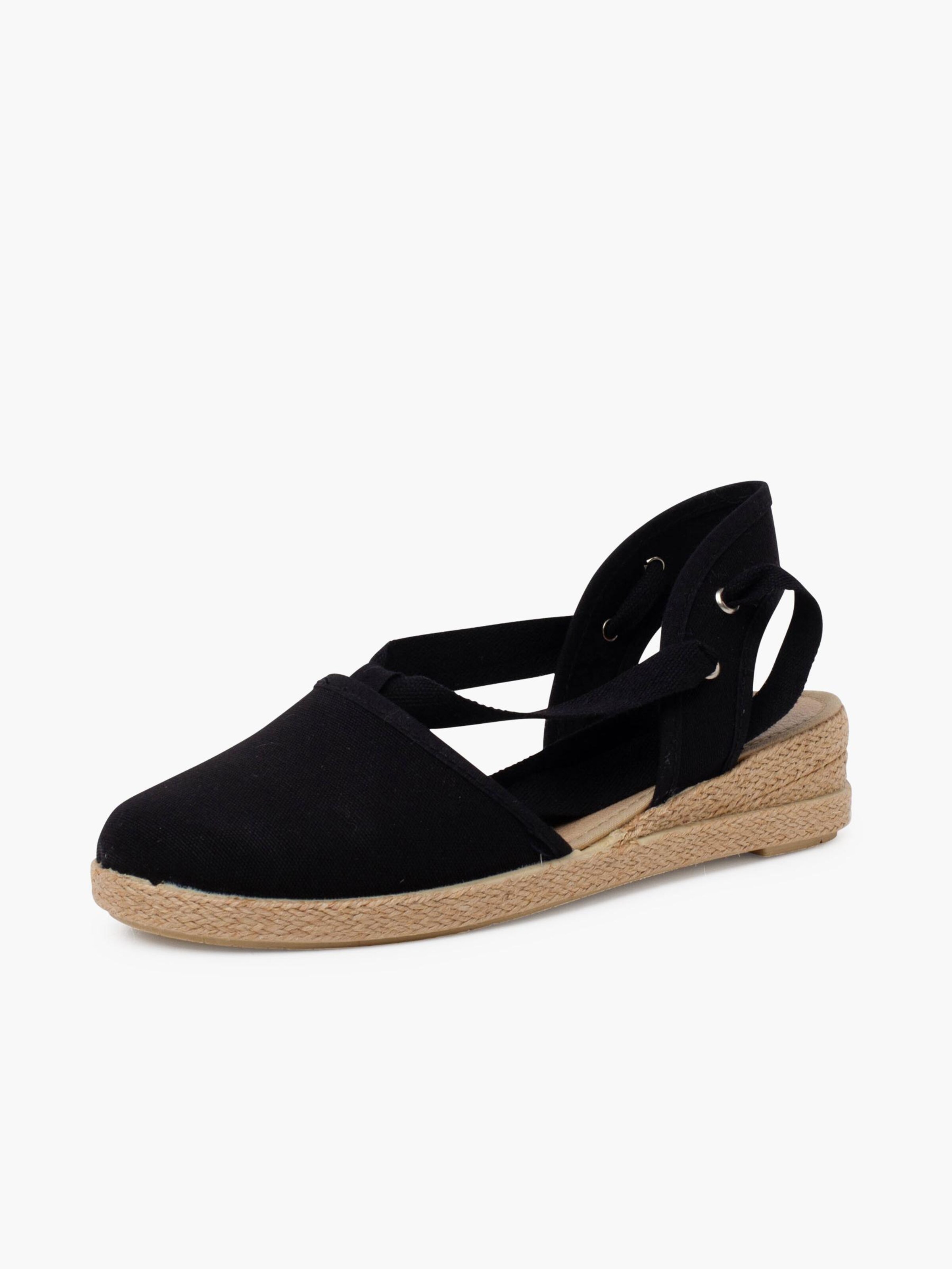 Sandales Pisamonas en noir : devant