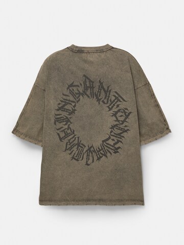 Maglietta 'STWD' di Pull&Bear in grigio