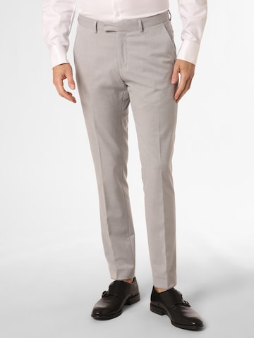 Regular Pantalon chino 'California' Finshley & Harding en gris : devant