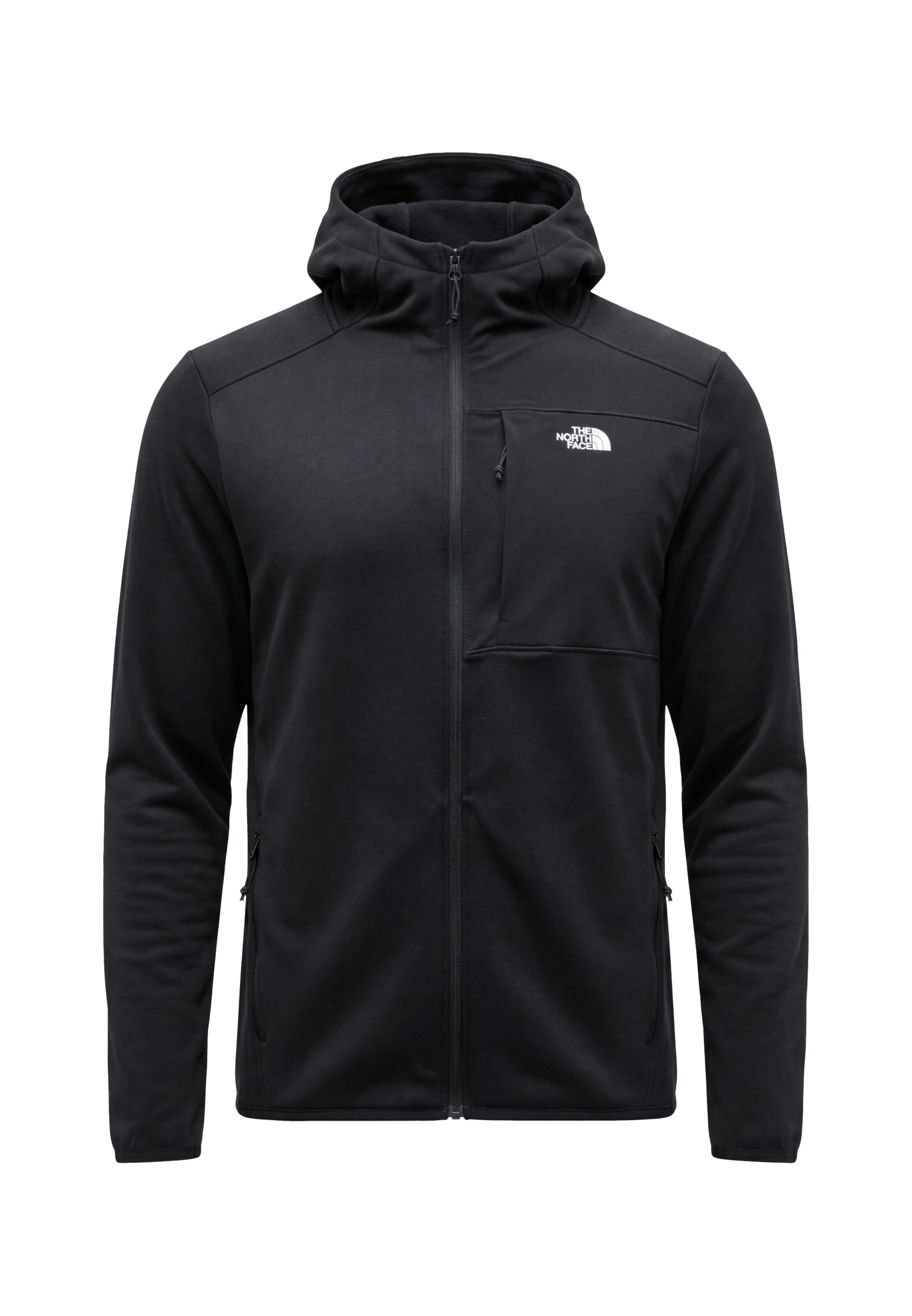 THE NORTH FACE Функциональная флисовая куртка 'TNF' в Черный: спереди