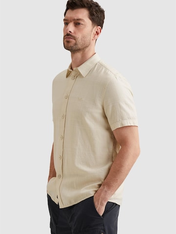 Regular fit Camicia 'Shirt with short sleeves and check texture' di PME Legend in beige