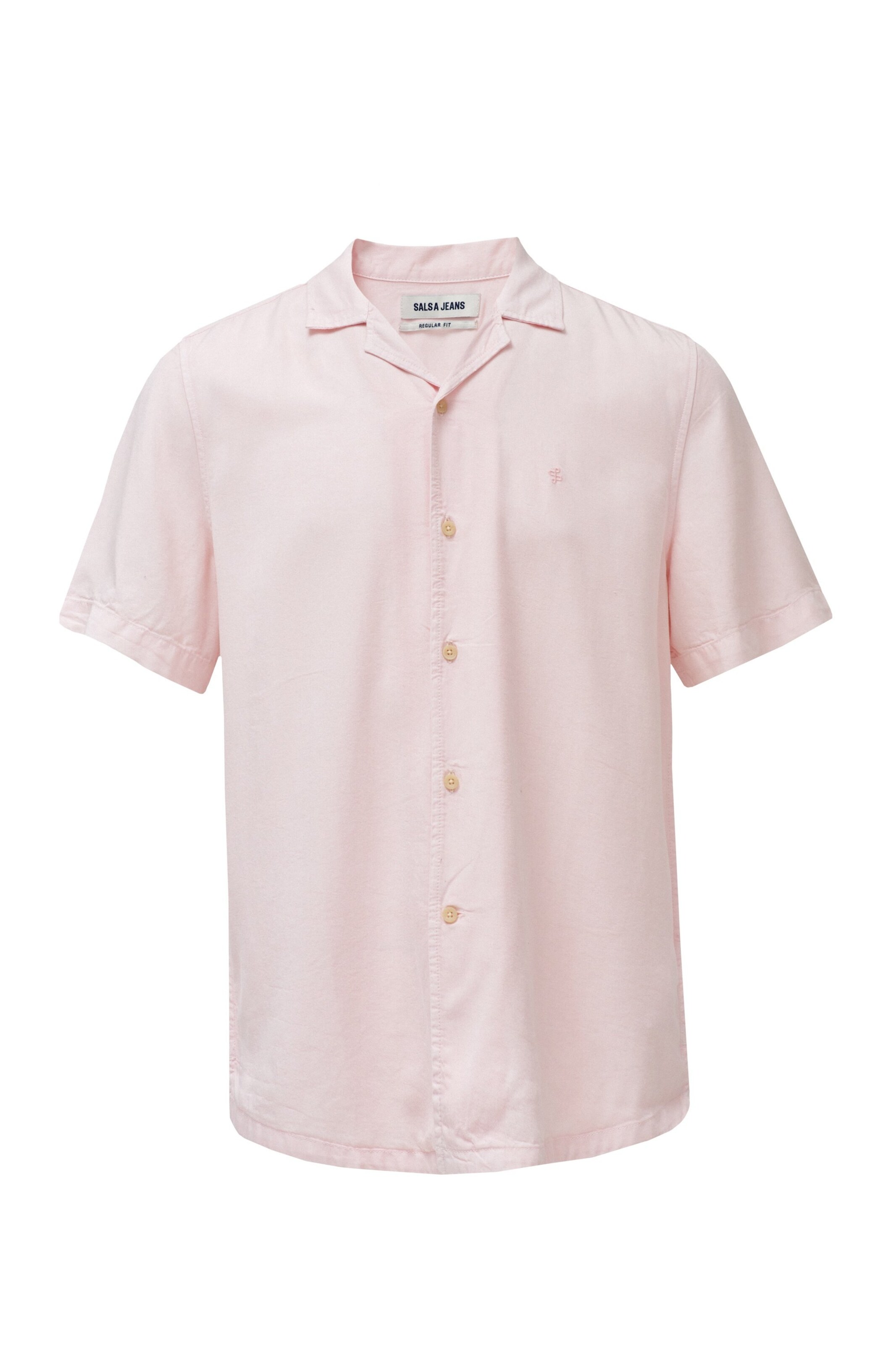 Salsa Jeans Regular fit Overhemd in Roze: voorkant