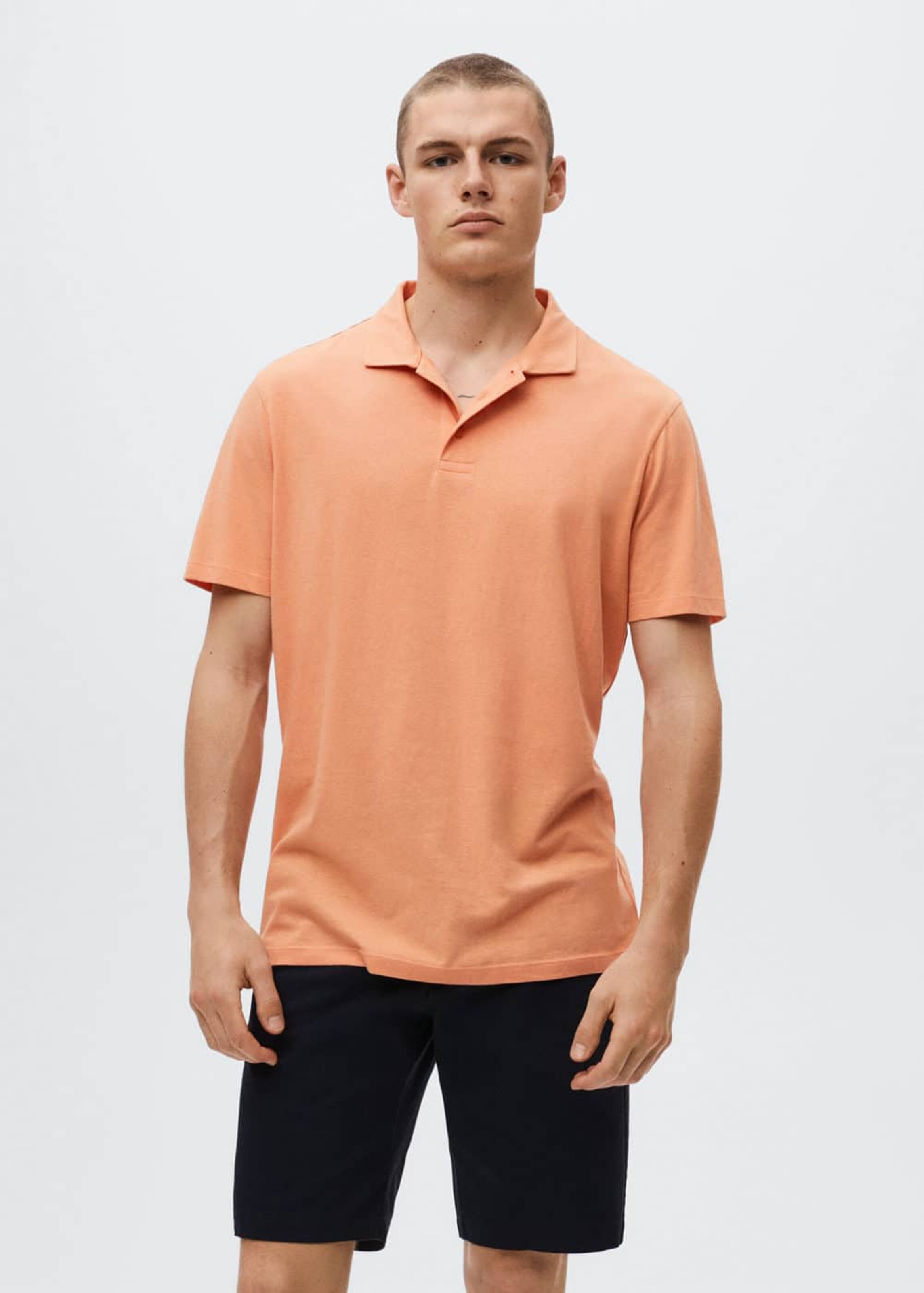 Männer Shirts MANGO MAN Shirt 'Swimp' in Apricot - PI59347 Männer Shirts MANGO MAN Shirt 'Swimp' in Apricot - PI59347