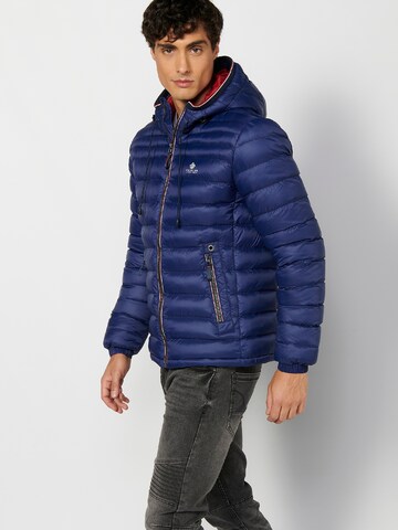KOROSHI Between-Season Jacket in Blue