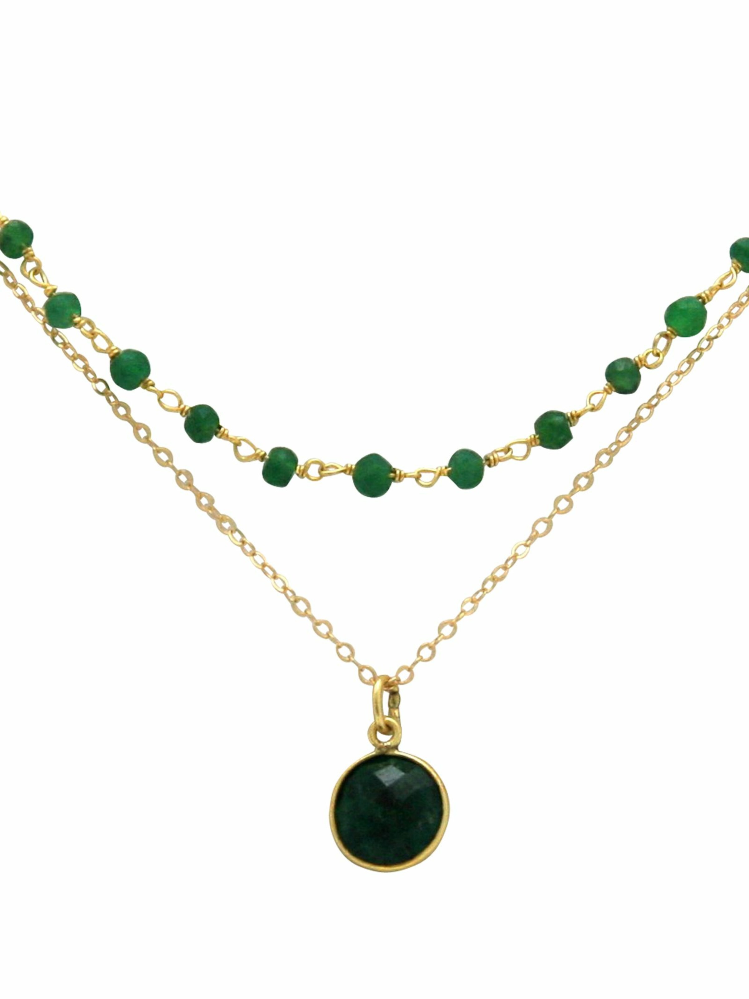 Gemshine Ketting in Goud: voorkant