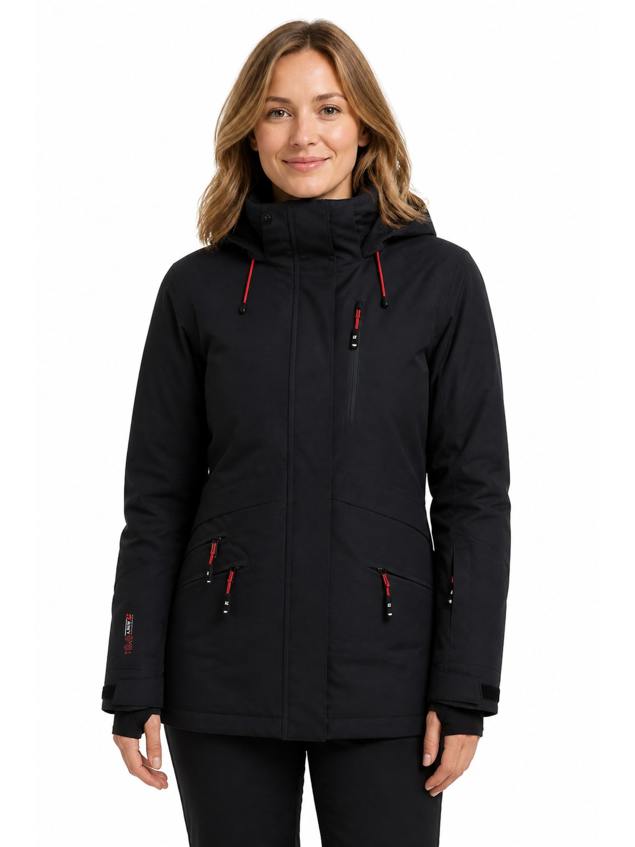 Giacca invernale 'Skijacke KSW 110 WMN SKI JCKT Damen Winterjacke, Funktionsjacke' di KILLTEC in nero: frontale