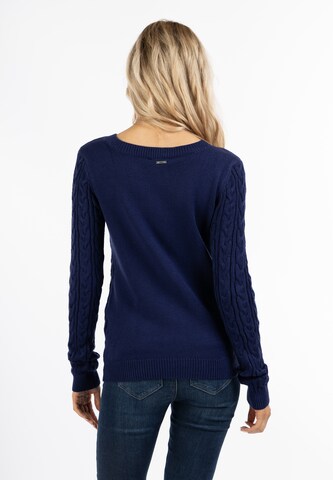 usha BLUE LABEL Knit cardigan in Blue