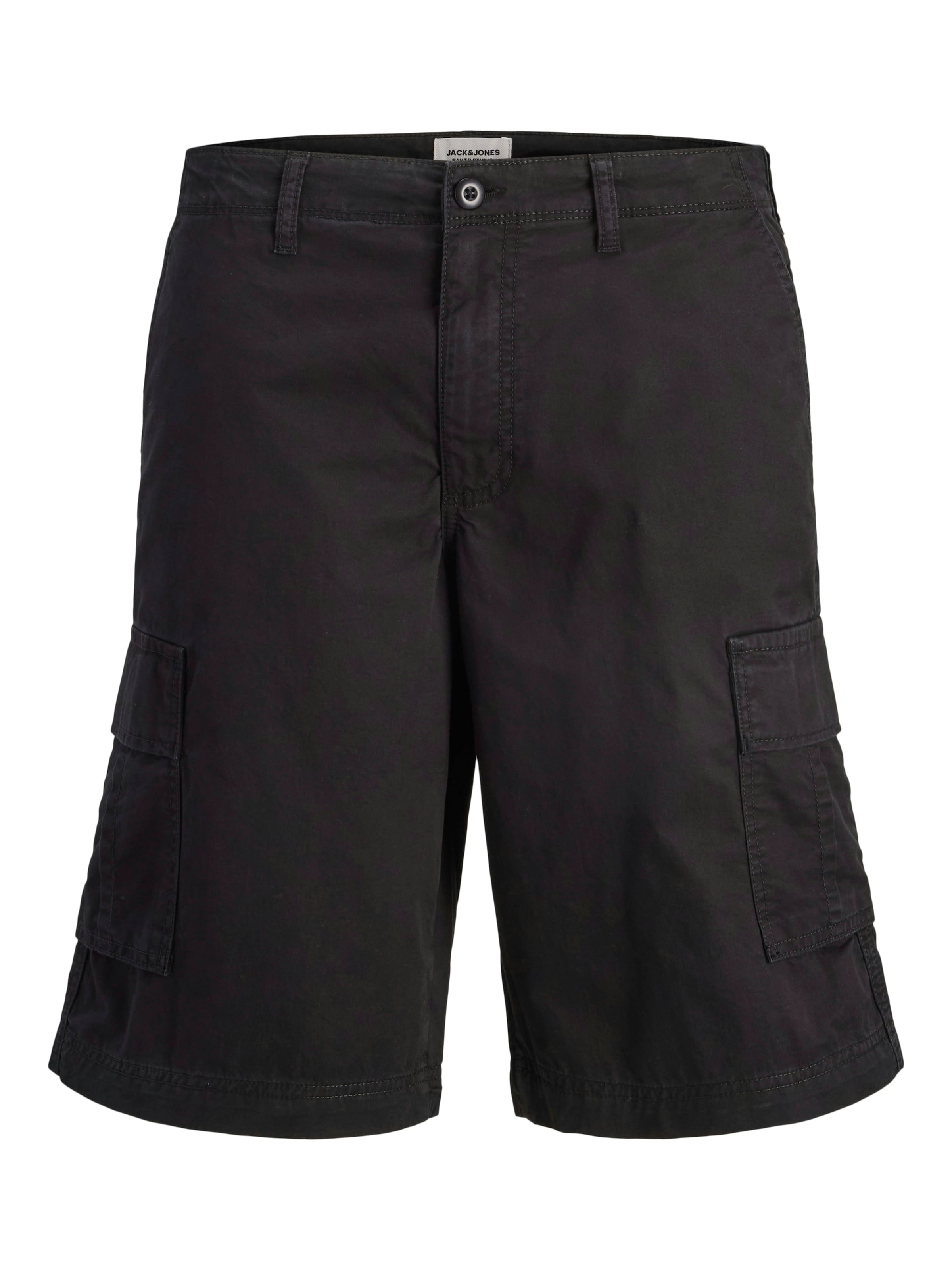 Jack & Jones Plus Pants in Black: front