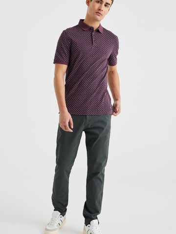 WE Fashion Slimfit Chino in Groen