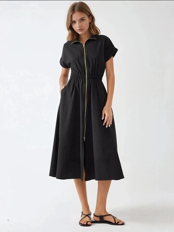 Robe-chemise Hiccup en noir : devant