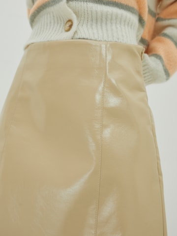 EDITED Spódnica 'Celia' w kolorze beżowy