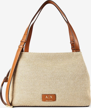 ARMANI EXCHANGE Schultertasche 'Alice' in Beige: Vorderseite
